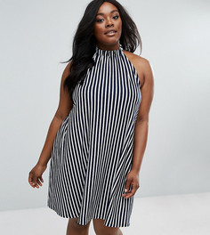 Сарафан-халтер в полоску ASOS CURVE - Мульти