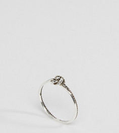 Серебряное кольцо с узелком ASOS CURVE - Серебряный