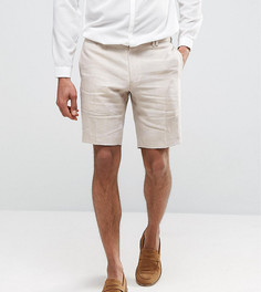 Строгие льняные шорты скинни Noak - Бежевый