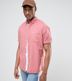 Розовая оксфордская oversize-рубашка ASOS TALL - Розовый