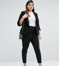 Укороченные зауженные брюки ASOS CURVE - Черный