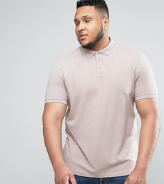 Розовое поло из ткани пике ASOS PLUS - Розовый