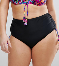 Плавки бикини с завышенной талией Costa Del Sol Plus Size - Мульти