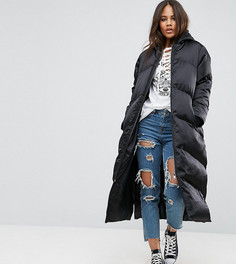 Длинная дутая куртка ASOS TALL - Черный