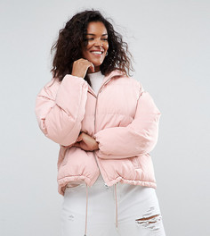 Дутая куртка ASOS CURVE - Розовый