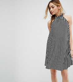 Свободное платье в полоску с завязкой на шее ASOS Maternity - Мульти