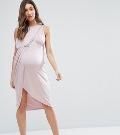 Облегающее платье с отделкой ASOS Maternity - Фиолетовый
