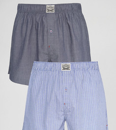 Набор из 2 синих боксеров (шамбре, в полоску ) Levis - Синий Levis®