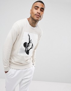 Бежевый свитшот Nike Jordan Flight 860348-102 - Бежевый