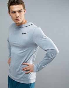 Худи серого цвета Nike Training Breathe HyperDry 832829-043 - Серый