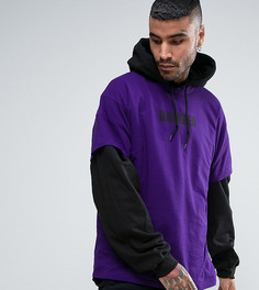 Oversize-футболка фиолетового цвета с надписью Reclaimed Vintage Inspired - Фиолетовый