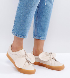 Кеды с бантами ASOS DOUGHNUT - Бежевый
