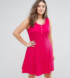 Платье с молнией New Look Curve - Розовый
