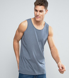 Синяя меланжевая майка ASOS TALL - Синий