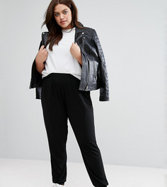 Свободные брюки с манжетами Junarose - Черный