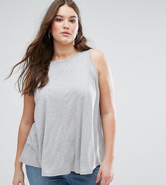 Свободный топ ASOS CURVE - Серый
