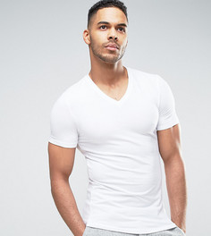 Белая обтягивающая футболка ASOS TALL - Белый