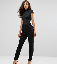 Комбинезон с кружевным топом ASOS TALL - Черный