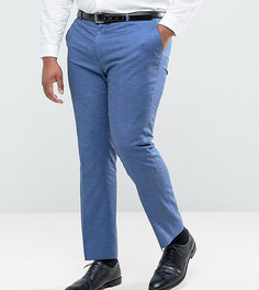 Синие однотонные узкие брюки ASOS PLUS - Синий