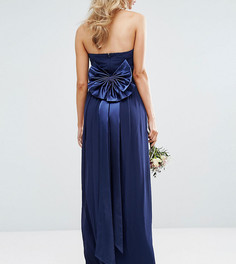 Атласный ремень с бантом TFNC WEDDING - Темно-синий