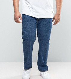Черные прямые джинсы из стираного денима Levis PLUS 501 Original - Синий Levis®