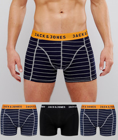 Набор из 3 боксеров-брифов с полосками Jack &amp; Jones - Мульти