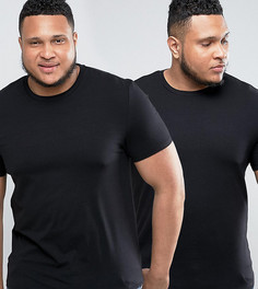 2 обтягивающие футболки ASOS PLUS - СО СКИДКОЙ - Мульти