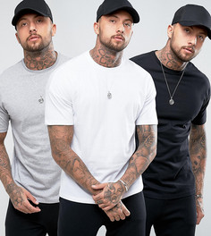 3 оверсайз-футболки ASOS - СКИДКА - Мульти