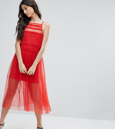 Платье миди ASOS PETITE - Красный