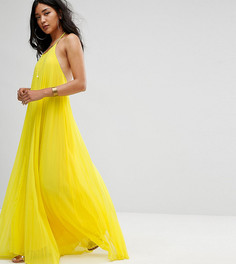 Плиссированное платье макси Missguided - Желтый
