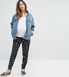 Джоггеры с цветочным принтом New Look Maternity - Черный