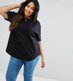 Топ с закругленным краем ASOS CURVE Ultimate - Черный