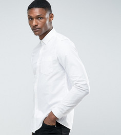 Белая приталенная оксфордская рубашка ASOS TALL - Белый