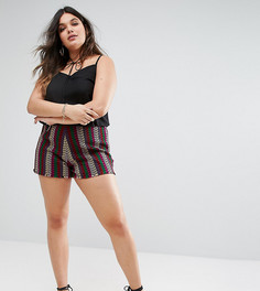Жаккардовые шорты ASOS CURVE - Мульти