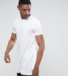 Супердлинная футболка с круглым вырезом ASOS TALL - Белый