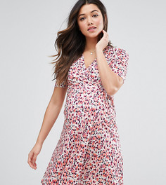 Платье с запахом и принтом ASOS Maternity NURSING - Мульти