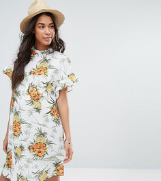 Свободное платье с тропическим принтом в винтажном стиле ASOS Maternity - Мульти