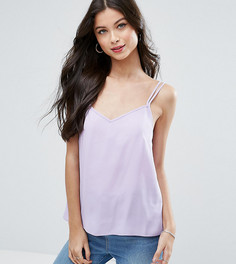 Топ на тонких двойных бретельках ASOS PETITE - Фиолетовый