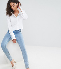 Выбеленные джинсы скинни с классической талией ASOS TALL - Синий