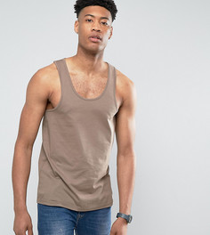 Коричневая майка ASOS TALL - Коричневый
