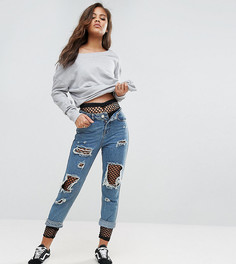 Сетчатые леггинсы ASOS TALL - Черный