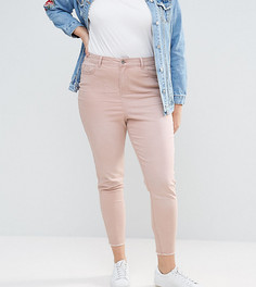 Выбеленные джинсы скинни New Look Curve - Розовый