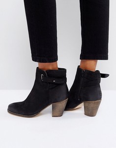 Кожаные ботинки в стиле вестерн на среднем каблуке Carvela - Черный