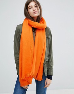 Ярко-оранжевый длинный шарф из супермягкой ткани ASOS - Оранжевый