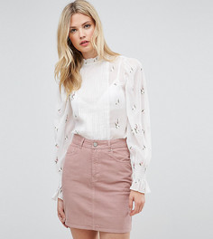Прозрачная блузка с цветочной вышивкой ASOS TALL - Белый