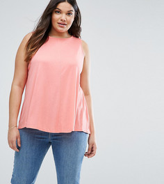 Свободный топ ASOS CURVE - Розовый
