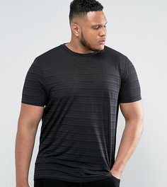 Длинная футболка с прозрачными полосками ASOS PLUS - Черный