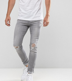 Выбеленные зауженные джинсы Brooklyn Supply Co - Синий
