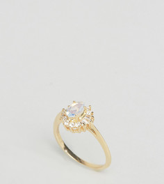 Кольцо с позолотой 18 карат и камнем Regal Rose Aurelia - Золотой