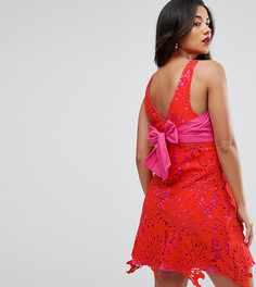 Платье с кружевной накладкой ASOS Maternity - Красный